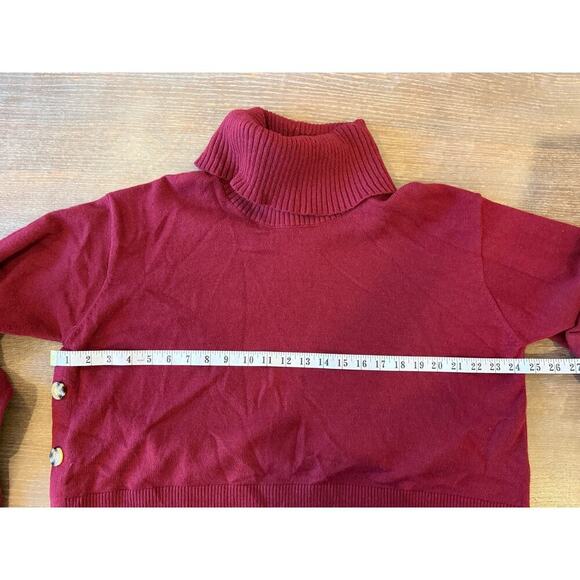 LUCYSWHIMS The Drop Plum Turtleneck Sweater Top Shirt  Women's XXL 2XL - Picture 10 of 10